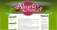 Desktop Screenshot of herbolarioalegria.com